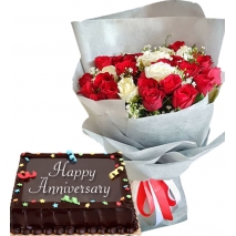 send anniversary flowers with cake to manila philippines