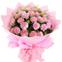 24 Pink Carnations in Vase Delivery Manila