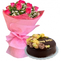 Mothers Day Flower with Cake to Cavite
