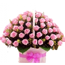 send 100 pcs pink rose basket to manila, send flower basket to philippines