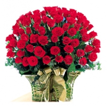 36 Red Roses in Basket Delivery to Manila Philippines