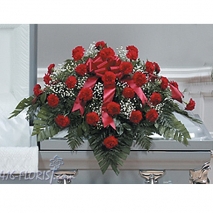 Funeral Carnation Casket Arrangement Delivery to Manila Philippines
