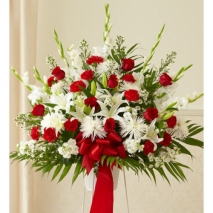 Red and White Perfection Basket Send to Manila