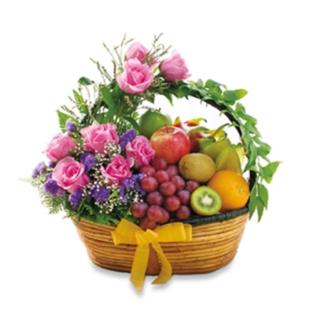 Fruits & Blooms Basket to Manila Philippines