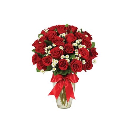 18 Fresh Red Roses Bouquet for valentines Online Delivery to Manila Philippines